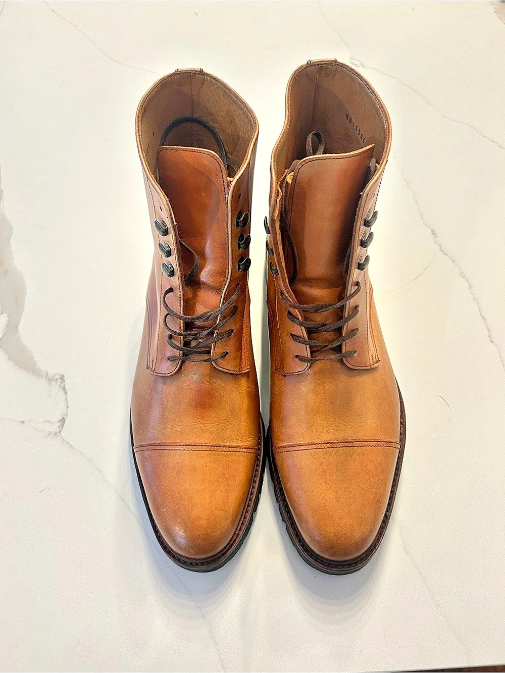 Viberg Leather Boots in Brown